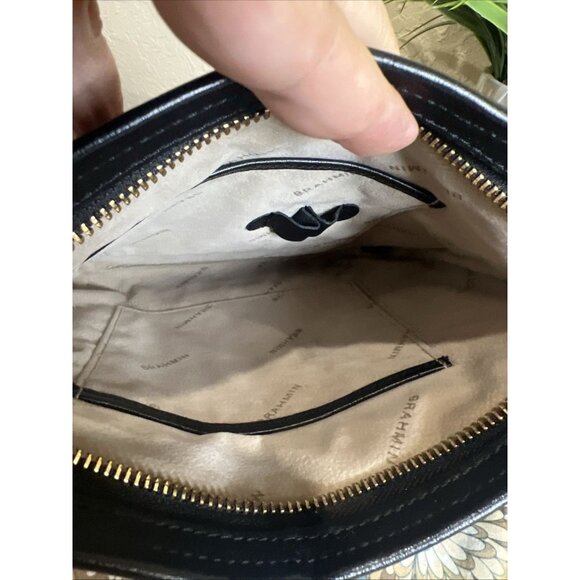 Brahmin Cleo Melbourne Croc Pecan Brown Crossbody Bag Purse - Picture 11 of 16